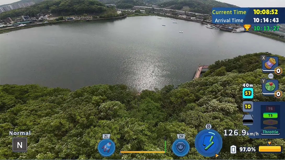[Switch]韩国无人机飞行游览白云湖 .Korean Drone Flying Tour Baegun Lake-梦境潮玩-mjcw