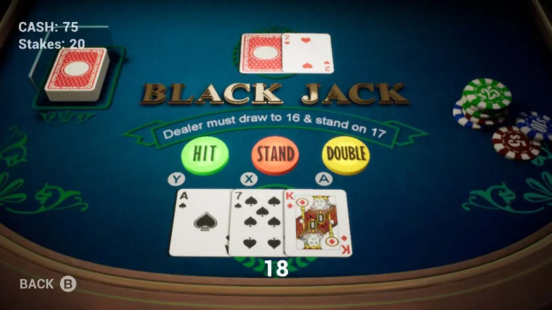图片[1]-[Switch]梅花杰克21点 Just Black Jack-梦境潮玩-mjcw
