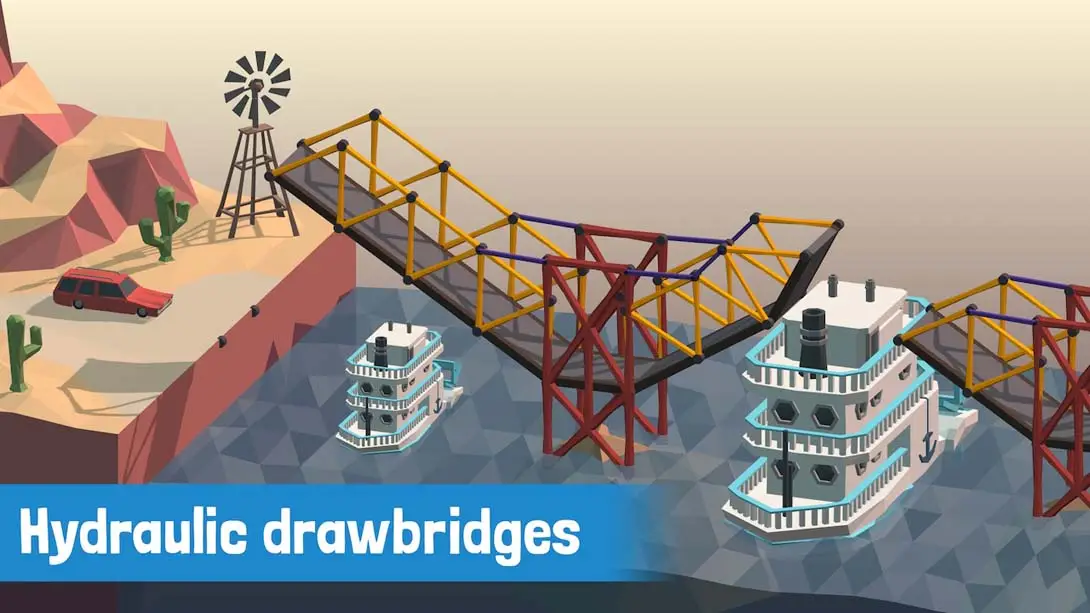 图片[1]-[Switch]桥梁建筑师 Poly Bridge-梦境潮玩-mjcw