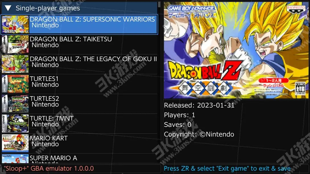 图片[1]-[Switch]GBA官方模拟器-236款游戏合集-梦境潮玩-mjcw