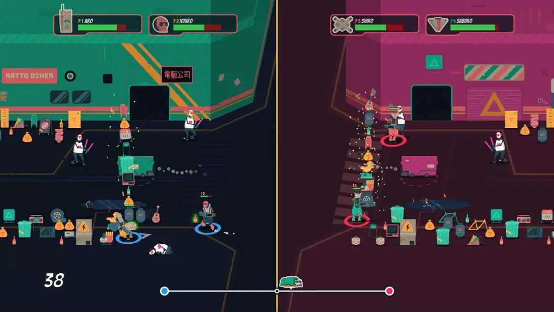图片[1]-[Switch]像素垃圾 回收者 .PixelJunk Scrappers-梦境潮玩-mjcw