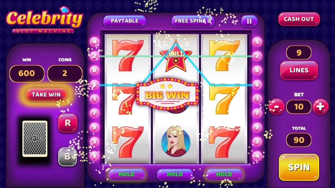 图片[1]-[Switch]名人老虎机 Celebrity Slot Machine-梦境潮玩-mjcw