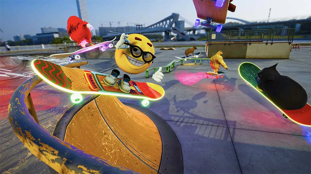 [Switch]滑板漂流与麦克斯韦猫:游戏模拟器 Skateboard Drifting with Maxwell Cat: The Game Simulator-梦境潮玩-mjcw