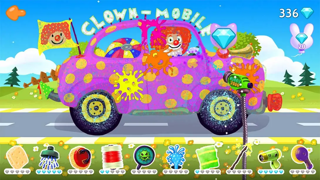 [Switch]有趣的洗车 – 儿童和幼儿的卡车和汽车游戏车库Funny Car Wash – Trucks & Cars Game Garage for Kids &-梦境潮玩-mjcw