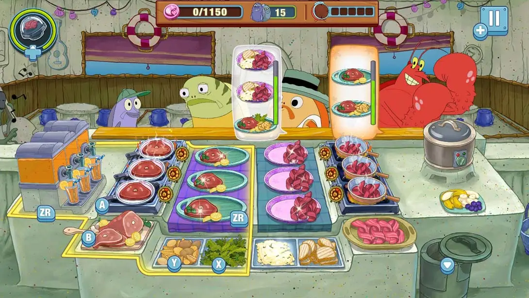 [Switch]海绵宝宝：大闹蟹堡王 SpongeBob: Krusty Cook-Off-梦境潮玩-mjcw